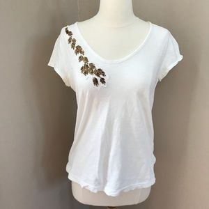 Beautifully embellished Banana Republic tee